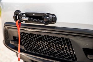 Winch Hook Mount - Rough Country - Hawse Fairlead - Black